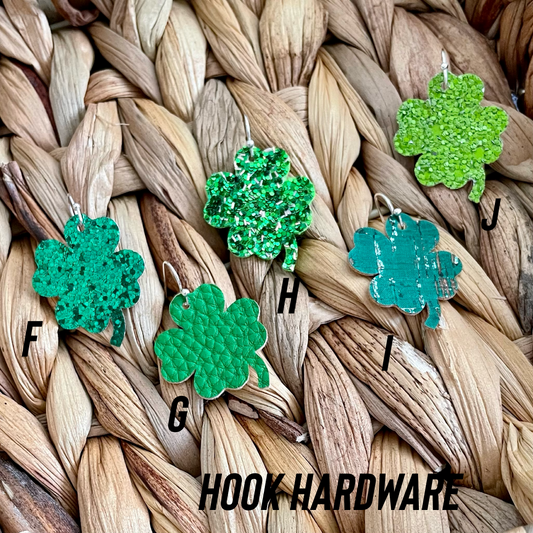 Clover Earrings w/ HOOK hardware