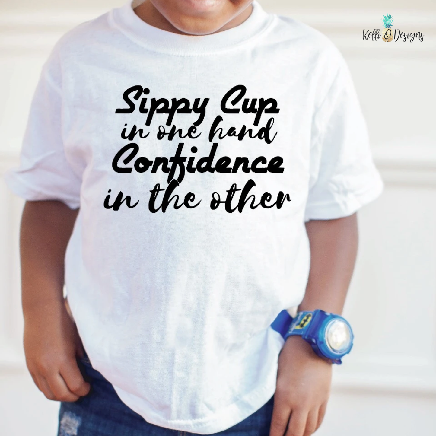 Sippy Cup in one hand Confidence in the other