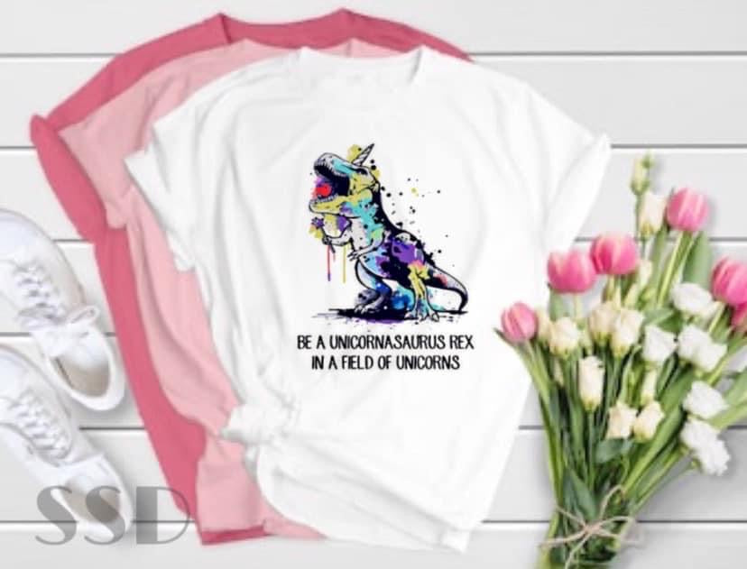 Be a Unicornasaurus Rex in a field of Unicorns