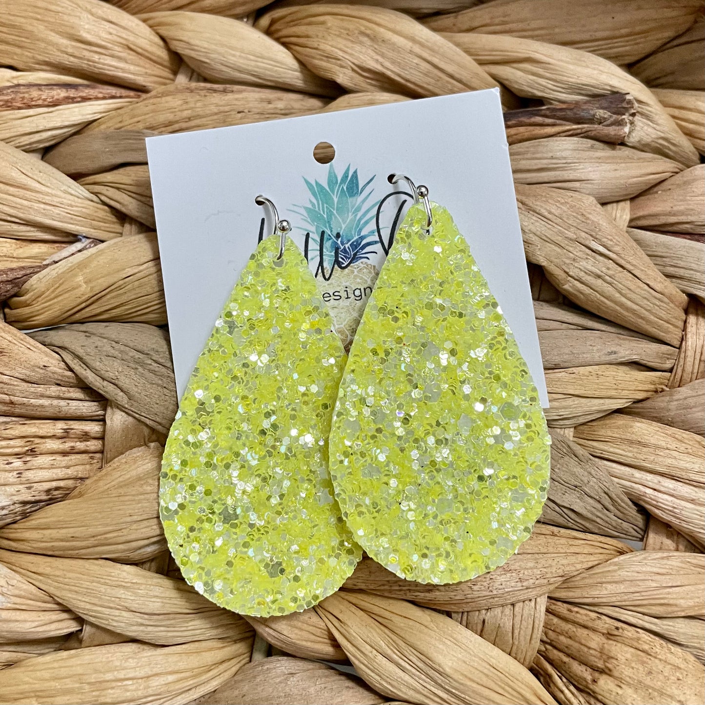Neon Yellow Glitter - Becki