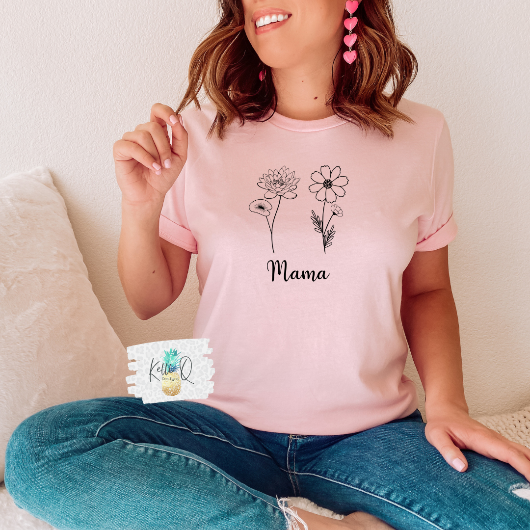 Birth Flower Tees