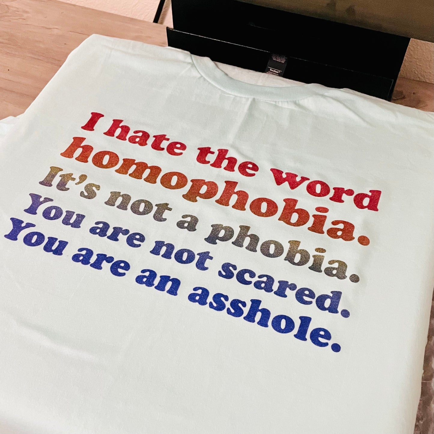 I hate the word homophobia
