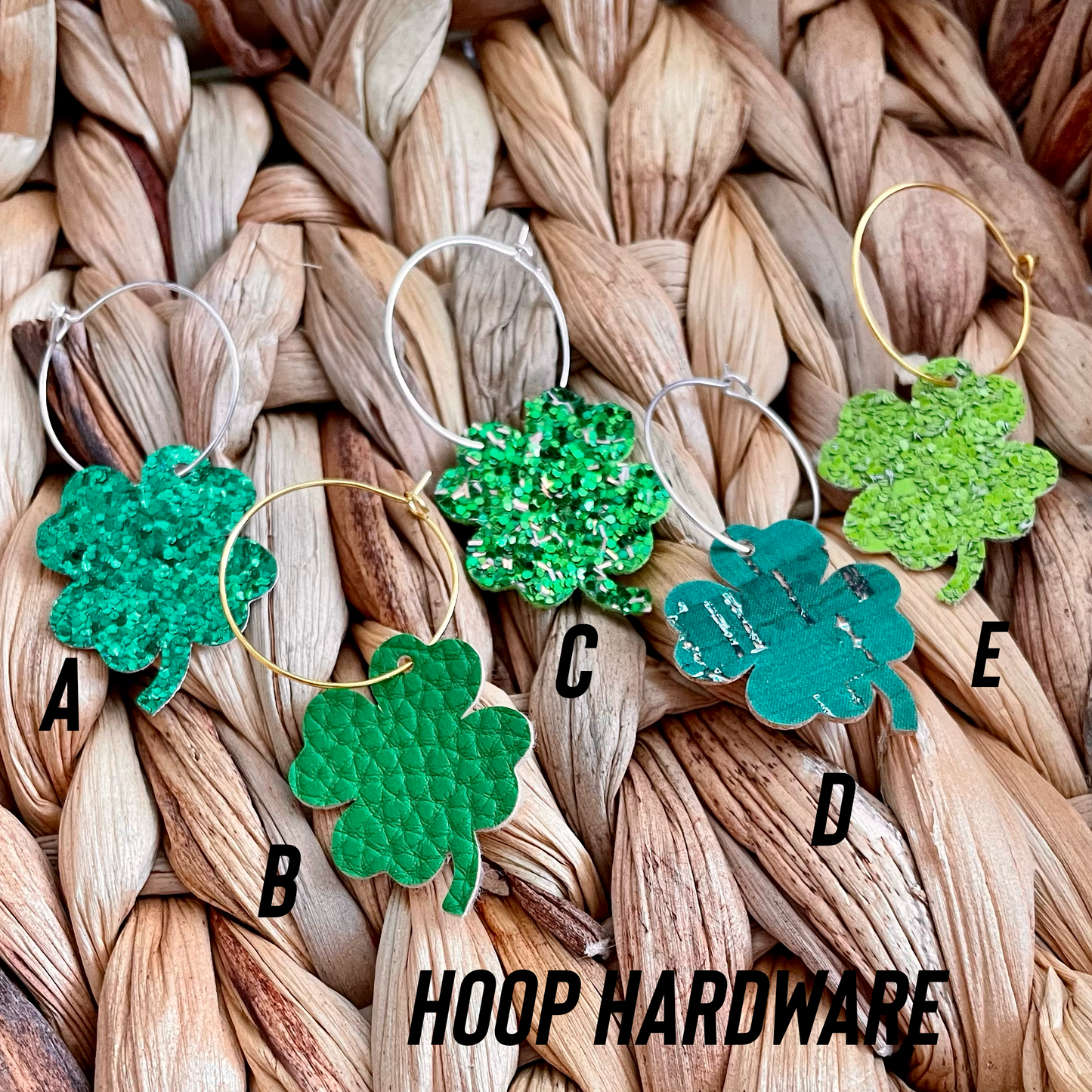 Clover Earrings w/ HOOP hardware