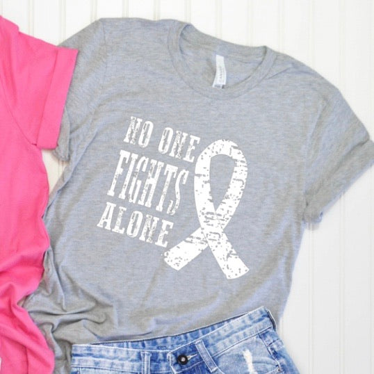 No One Fights Alone (white letters)