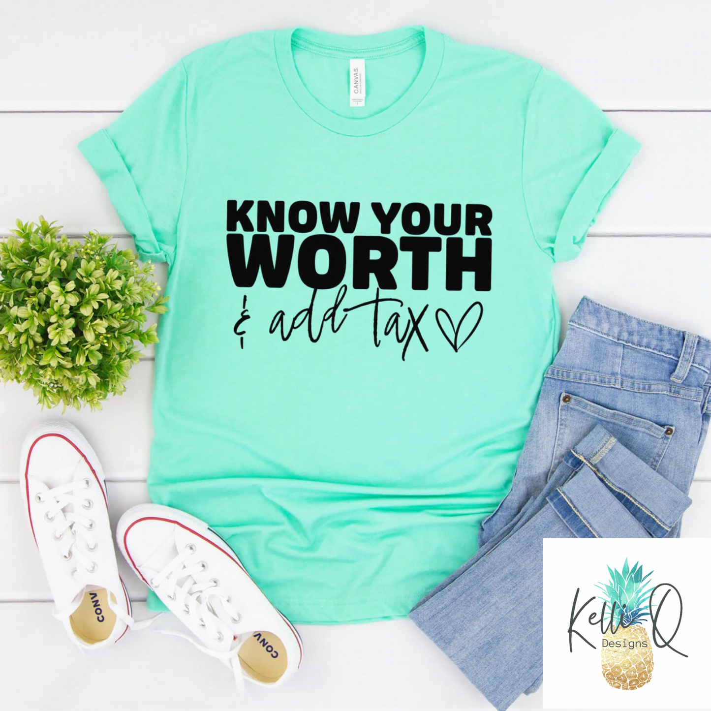 Know Your Worth & add tax