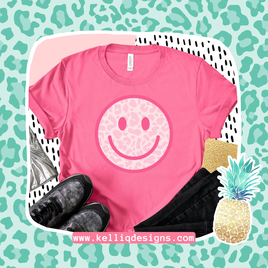 Leopard Pink Happy