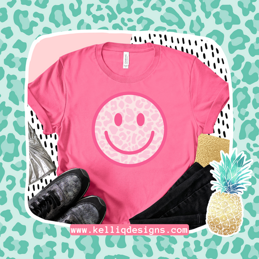 Leopard Pink Happy