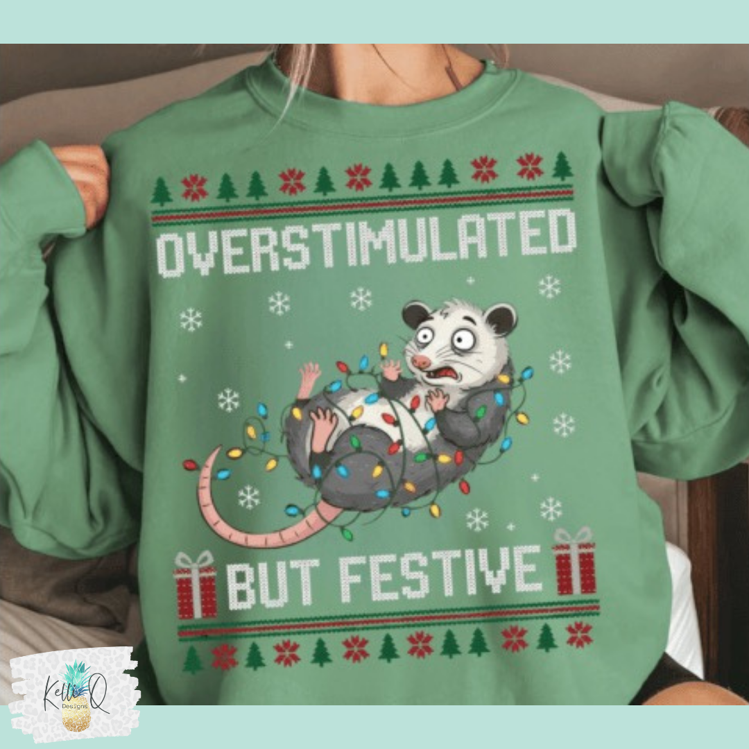 Overstimulated but festive