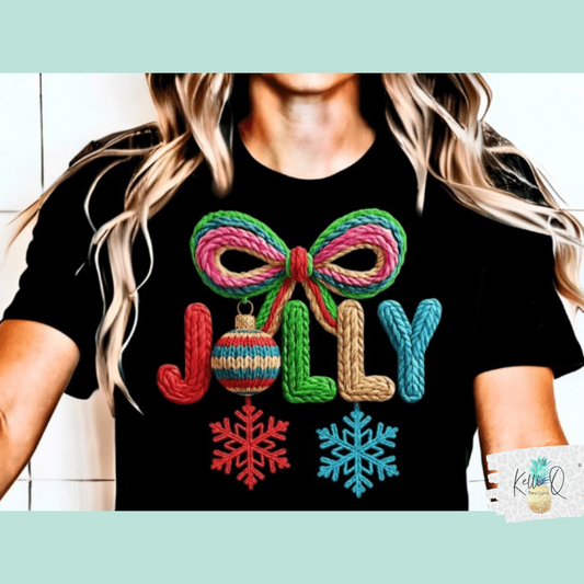 Jolly (faux yarn embroidery)