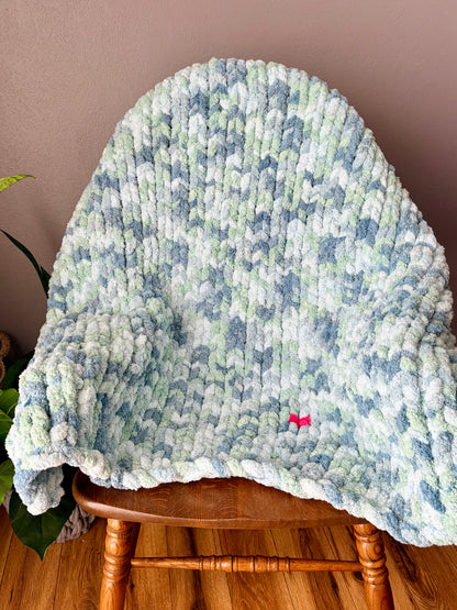 With Love Chunky Handknit Blanket