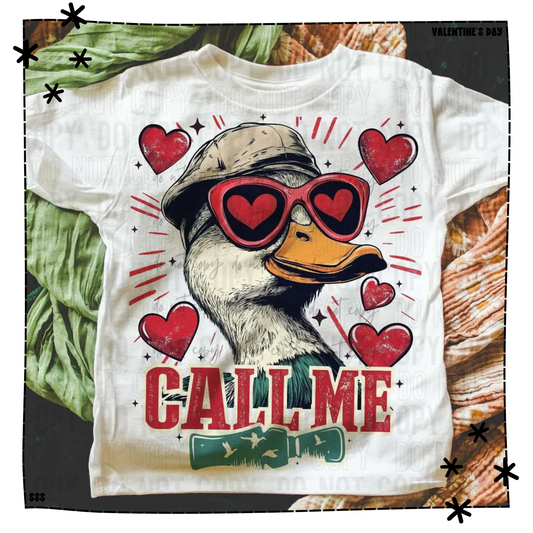 Call Me Valentines Duck