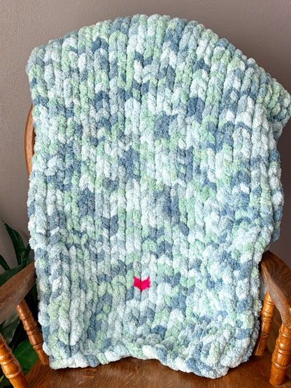 With Love Chunky Handknit Blanket