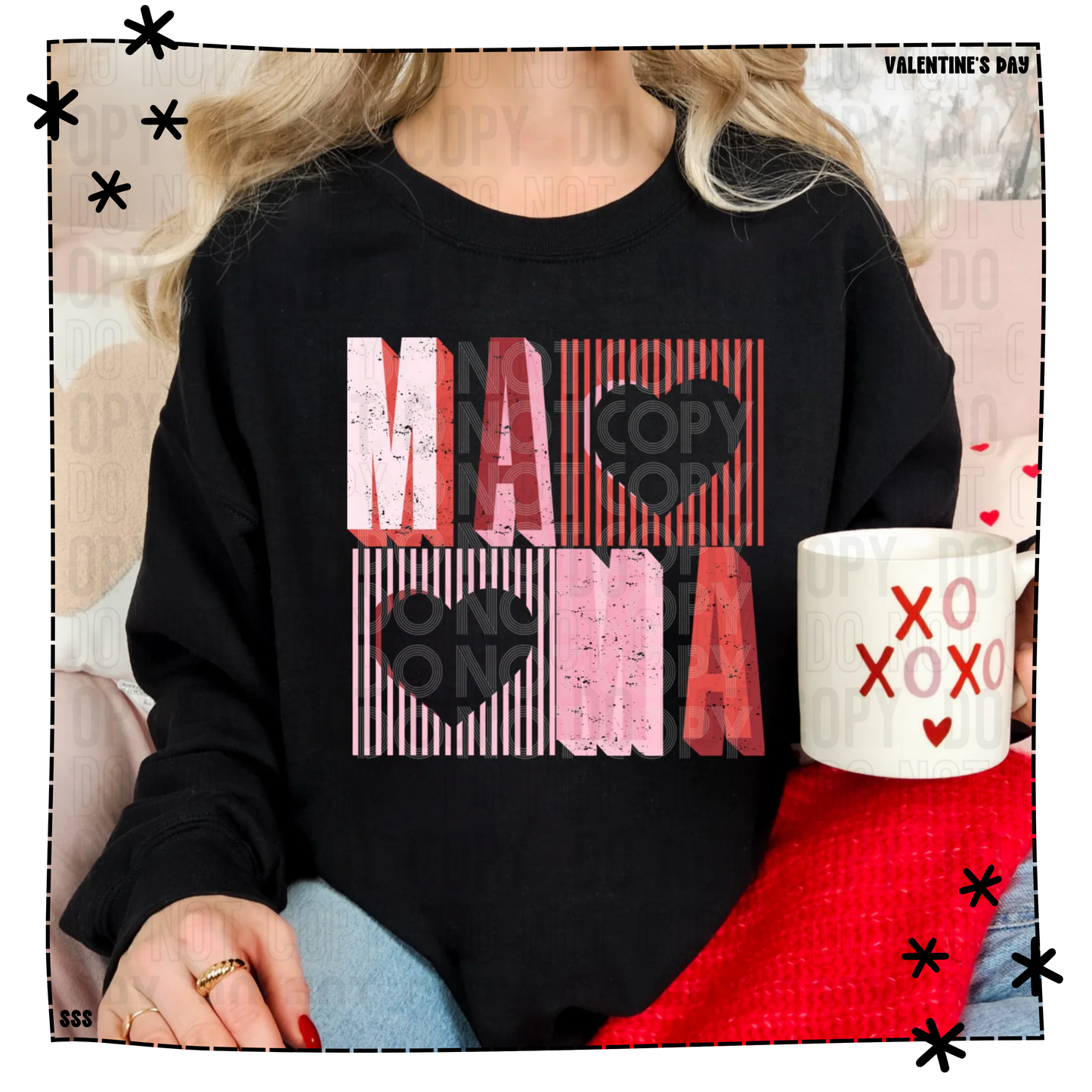 Mama Tall Lined Squares