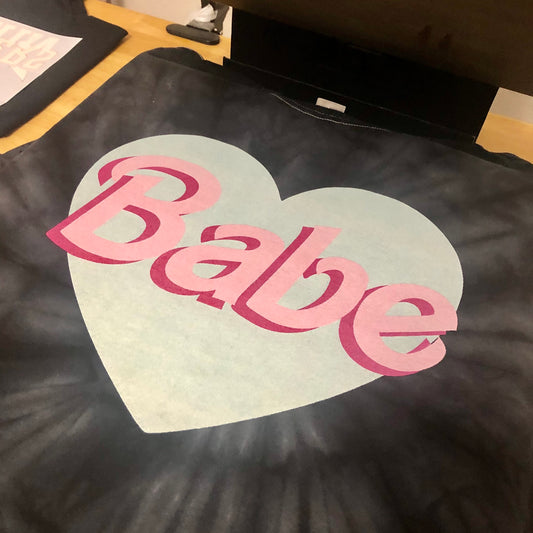 Babe Tie Dye Graphic Tee