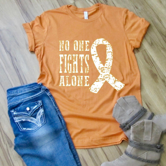 No One Fights Alone (white letters)