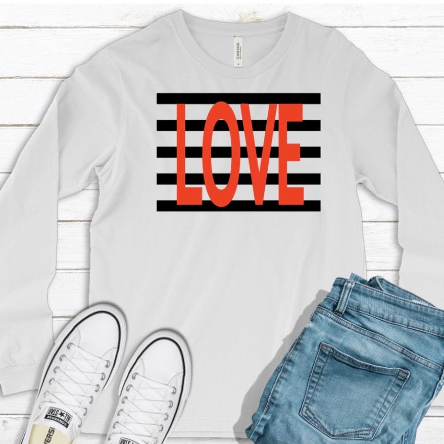 LOVE (stripes)