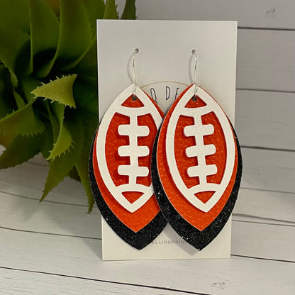 Football Team Color Earrings