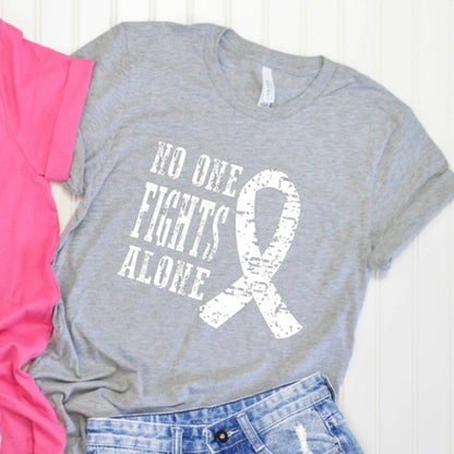 No One Fights Alone (white letters)