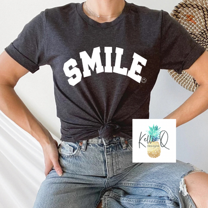SMILE (white letters)
