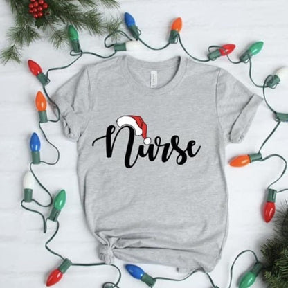 Nurse w/ Santa hat