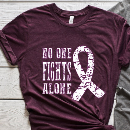 No One Fights Alone (white letters)