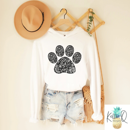 Floral paw print
