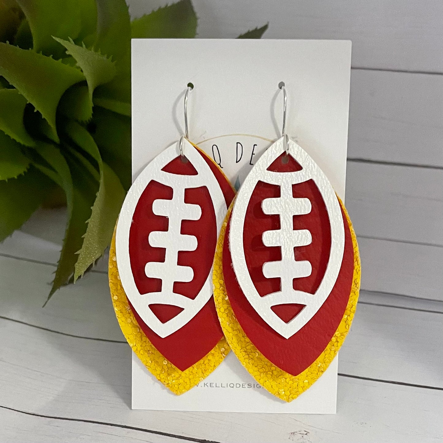 Football Team Color Earrings