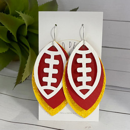 Football Team Color Earrings